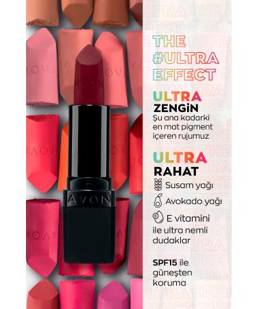 Avon Ultra Matte Lipstick Wild Cherry 2 Pack + Lovider Pocket Mirror - Buy Online on GoSupps.com