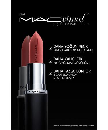 Mac M A CXIMAL S LKY MATTE L PST CK (S N) LONG LAST NG INTENSE COLOR L PST CK KEYON2622 - Buy Online on GoSupps.com