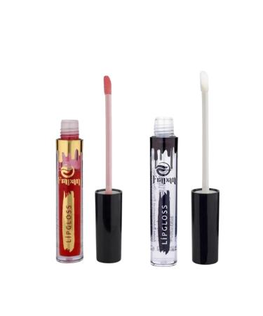 cosmokalite 2 Pieces Vanilla and Strawberry LipGloss Lip Gloss Moisturizer