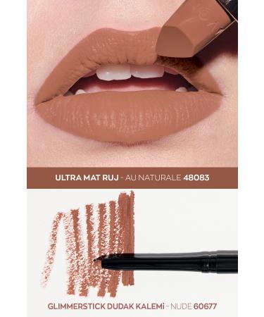 Avon Ultra Matte Lipstick Au Naturale and Glimmerstick Lip Pencil Nude Pack - Buy Online on GoSupps.com