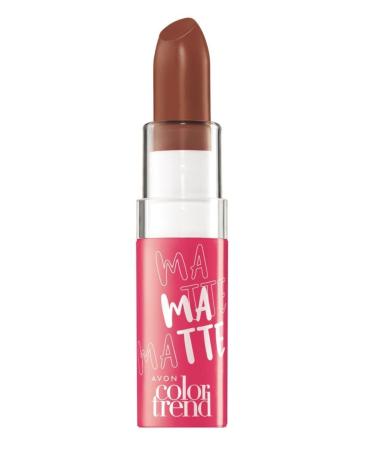 Avon Color Trend Matte Legend Lipstick Classic Brown