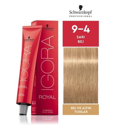 Igora Royal Golden Tones 9-4 Blonde Beige Hair Dye 60 ml