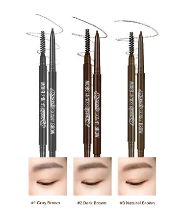 PERIPERA Ultra-Fine Tip Natural-Looking Eyebrow Pencil Peripera Speedy Skinny Brow (3 Natural Brown) - Buy Online on GoSupps.com