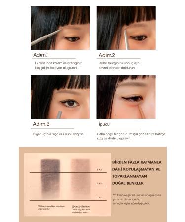 PERIPERA Ultra-Fine Tip Natural-Looking Eyebrow Pencil Peripera Speedy Skinny Brow (2 Dark Brown) - Buy Online on GoSupps.com