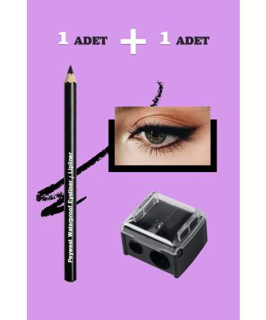 PEYWEST 2-Piece Eye Makeup Set (BLACK WATERPROOF EYELINER EYE LINK PRO MAKEUP PENCIL SHARPEN SET) - Buy Online on GoSupps.com