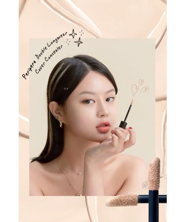 PERIPERA Lightweight All Day High Coverage Peripera Double Longwear Cover Concealer (#07 Porcelain) - Buy Online on GoSupps.com
