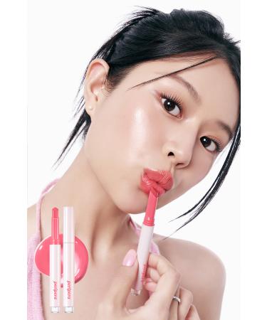 PERIPERA Intense Moisturizing Shiny Finish Balm Heart Jam Glow Lip (2 BERRY MILKTEA)