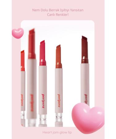 PERIPERA Intense Moisturizing Shiny Finish Balm Heart Jam Glow Lip (2 BERRY MILKTEA) - Buy Online on GoSupps.com