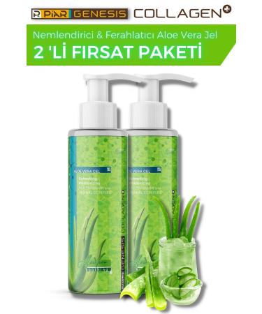 Piar Genesis Collagen Moisturizing Soothing Aloe Vera Gel 100 ml Set of 2