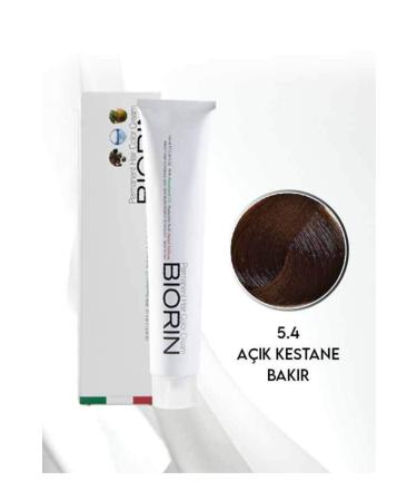 Biorin Permanent Hair Color Cream 100 Ml No: 5.4 Light Chestnut Copper