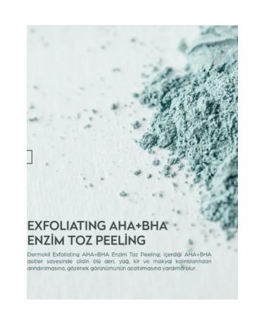 Dermokil Peeling Effective AHA+BHA+Niacinamide Enzyme Powder Peeling 50 gr - Buy Online on GoSupps.com