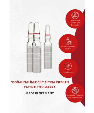 DALTON MARINE COSMETICS Anti-Wrinkle Intensive Moisturizer Hyaluronic Urea 3-Pack Ampoule for Dry Sensitive Skin