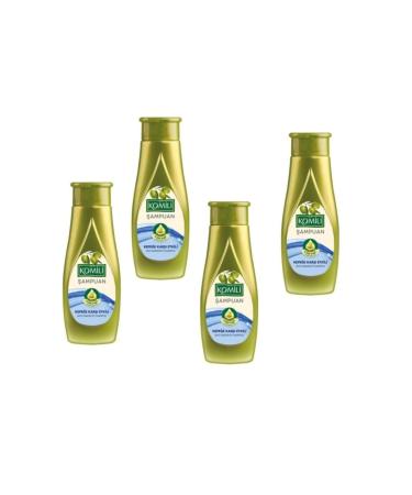 Komili 4 Pieces Anti-Dandruff Effective Olive Oil Shampoo 500 Ml