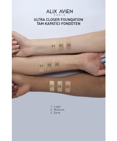 Alix Avien Full Coverage Foundation Medium Skin - Ultra Closer Foundation 02 Spf 35 Uva/uvb - 50 ml - Buy Online on GoSupps.com