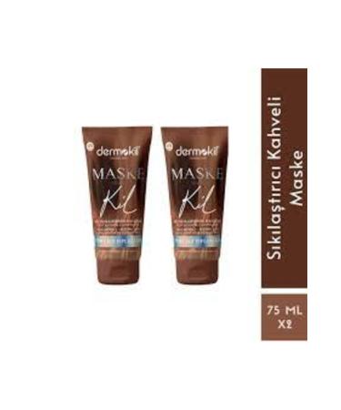 Dermokil Coffee Clay Firming Mask 75 Ml 2 Pieces