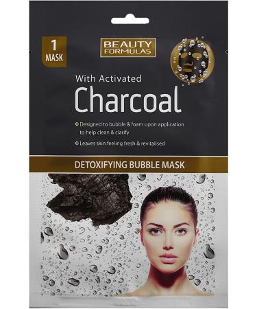 BEAUTY FORMULAS Detox Bubble Active Charcoal Mask Purifying 1 Piece