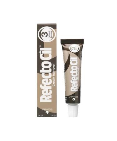 Refectocil Eyebrow and Eyelash Dye for Covering Whites No:3 Dark Brown 15 ML DEMBA5023