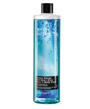 Avon Senses Ocean Surge For Men Hair and Body Wash Hair and Body Cleanser Men