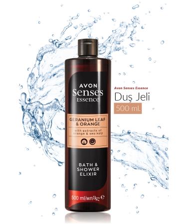 Avon Senses Essence Geranium Leaf and Partakal Scented Shower Gel 500 Ml. Set of Two - Buy Online on GoSupps.com