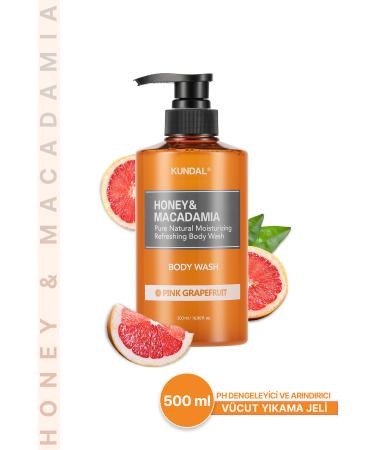 Kundal Ph Balancing and Purifying Body Wash Gel Honey&macadamia Pure Body Wash(P NKGRAPEFRU T)