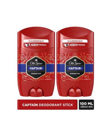 Old Spice Captain Men's Stick Deodorant 50x2 100 ml
