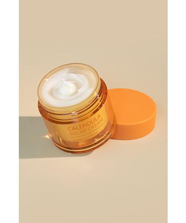 Farmstay Calendula Relief Cream/Vegan Moisturizer for Sensitive and Dry Skin 80 ml - Buy Online on GoSupps.com