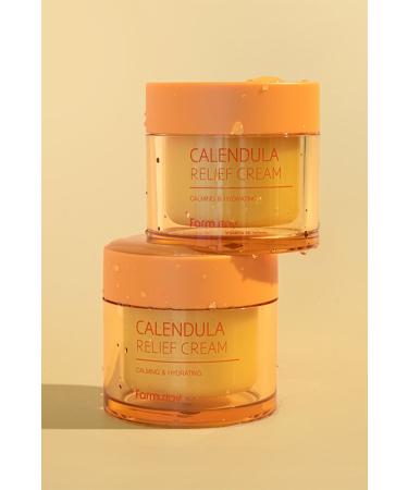 Farmstay Calendula Relief Cream/Vegan Moisturizer for Sensitive and Dry Skin 80 ml - Buy Online on GoSupps.com