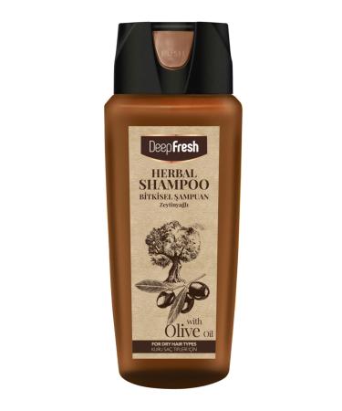 Deep Fresh Herbal Shampoo Olive Oil Essence Dry Hair 500 Ml
