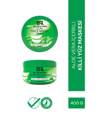 Black Red Black&Red Clay Mask Face Mask Aloe Vera Containing Clay Face Mask - 400g