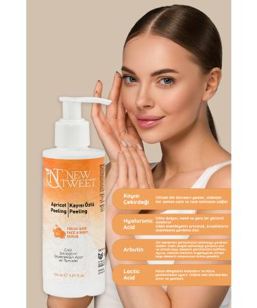 new tweet Facial Peeling Apricot Kernel Extract (Pore Opener Skin Renewal and Dead Skin Purifier) 150 Ml