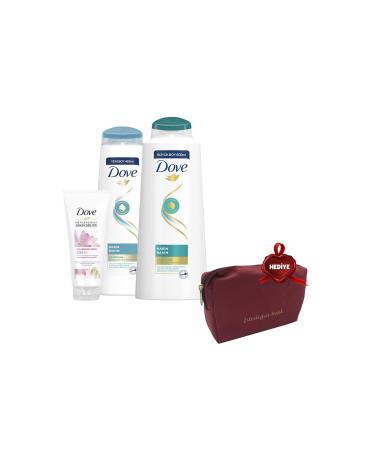 Dove Shampoo 600 Ml 400 Ml and Hair Conditioner Lotus 170 Ml Gift Bag