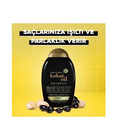 OGX Anti-Frizz Kukui Oil Sulfate-Free Shampoo 385 ml - Buy Online on GoSupps.com