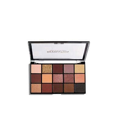 Revolution Reloaded Velvet Rose 15 Color Matte Shiny Eyeshadow Palette