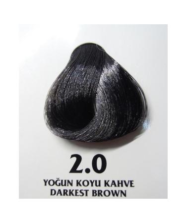 Clemency Farmavita Hair Dye Intense Dark Brown 2.0 60 Ml.