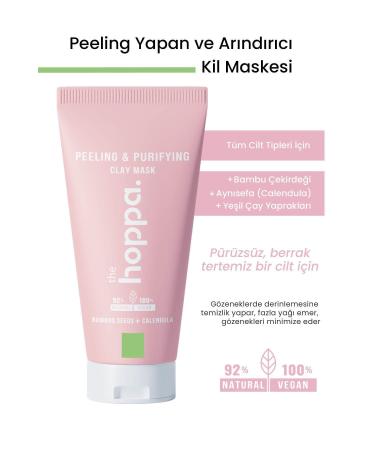 the hoppa. Exfoliating and Purifying Clay Mask Bamboo Seed + Calendula + Green Tea Leaves - Buy Online on GoSupps.com