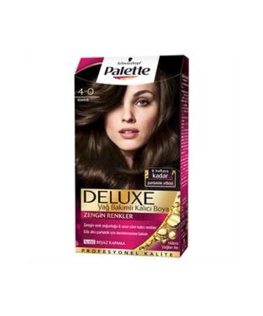 Palette Deluxe Hair Dye 4/0 Brown 2 Pieces