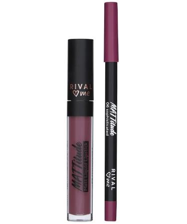 Rival Loves Me Brand: Lipstick Liquid Matte Kit No:06 Mattitude Sophistic 2-pack Category: Lipstick
