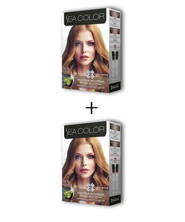 Sea Color 2X2 Tube Cream Hair Dye Set Caramel No:8.73
