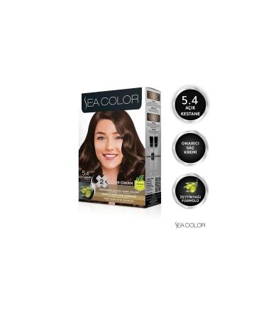 Sea Color Kit Hair Dye-5.4 Light Chestnut