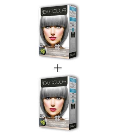 Sfey 2X2 Tube Cream Hair Dye Set Smoke Gray No:0.01 - FSK5907-5166