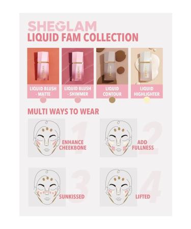 SHEGLAM COLOR BLOOM DAYGLOW LIQUID BLUSH SHIMMER FINISH RISKY BUSINESS 5.2ML - Buy Online on GoSupps.com