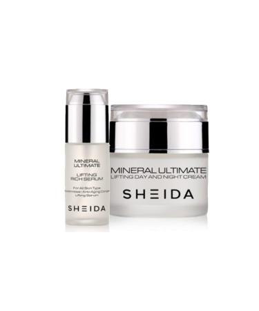Sheida Anti-Aging Set | Mineral Ultimate Day/Night Cream 50ml | Ultimate Serum 40 Ml