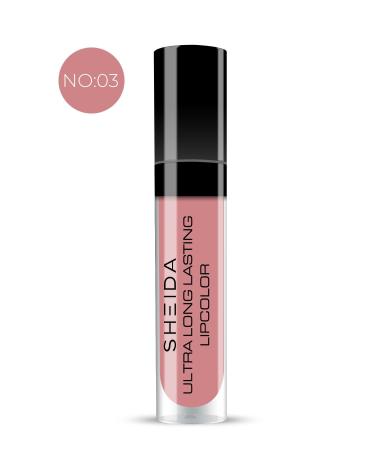 Sheida Ultra Long Lasting Lipcolor Liquid Lipstick No:3