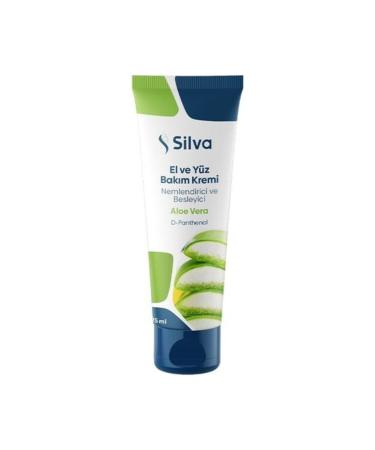 Silva Hand and Face Care Cream 75 ml Moisturizing and Nourishing Aloe Vera D-panthenol