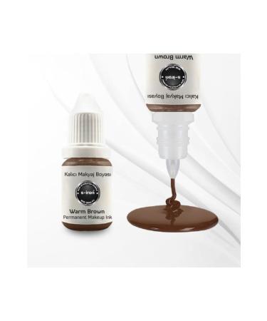 S-IRON COSMETIC Permanent Makeup Eyebrow Dye Warm Brown 12ml
