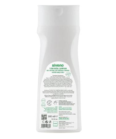 Siveno 0 Natural Anti-Dandruff Shampoo Oily Hair Tea Tree Wintergreen Vegan 300 ml X 4 Pieces - Buy Online on GoSupps.com