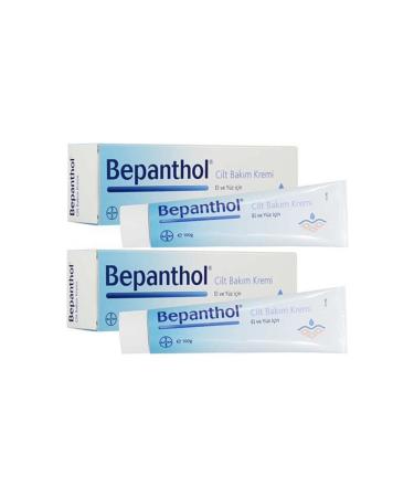 Bepanthol Skin Care Cream for Hands and Face 100 Gr 2-Pack