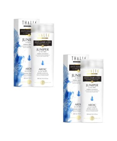Thalia Juniper and Tea Tree Essence Anti-Hair Loss Shampoo 300 Ml X 2 Pieces