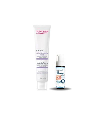 Topicrem Calm Ultra Moisturizing Soothing Cream - Care Cream 40ml + Gift Teeth Whitening Foam