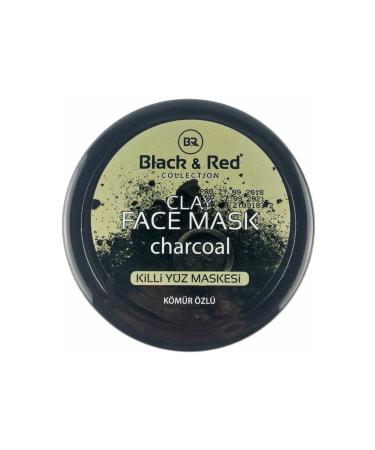 Black Red Clay Face Mask with Charcoal Extract 400 gr